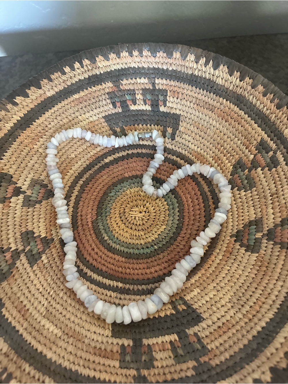 Handcrafted White Moonstone Chip Necklace - Natural Stone Necklace